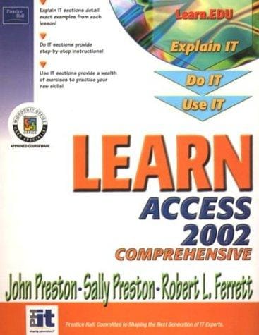 Learn Access 2002, comprehensive