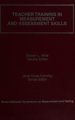 Teacher training in measurement and assessment skills