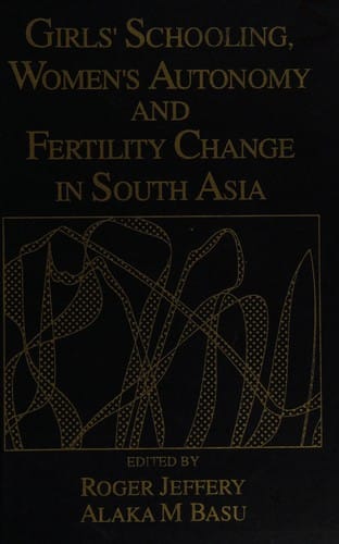 Girls' schooling, women's autonomy, and fertility change in South Asia
