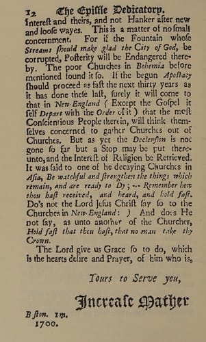 Increase Mather vs. Solomon Stoddard