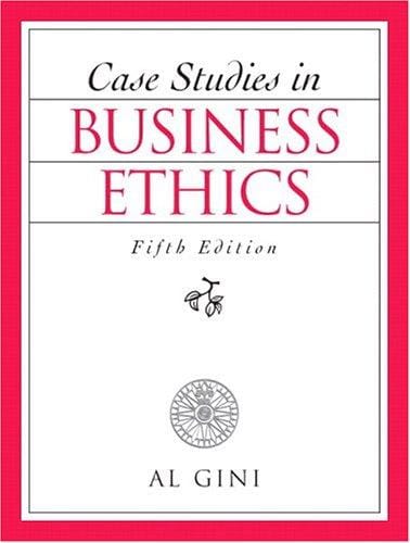 Case studies in business ethics