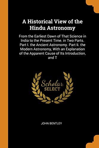 A historical view of the Hindu astronomy