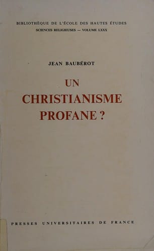 Un christianisme profane?