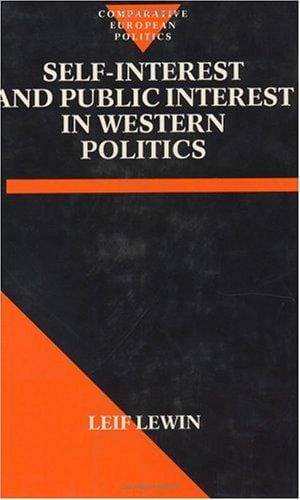 Self-interest and public interest in western politics
