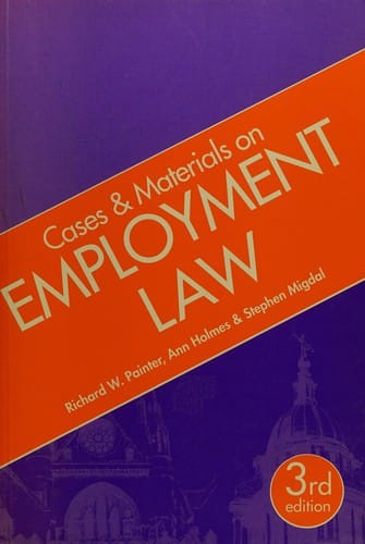 Cases and materials on employment law