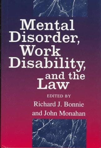 Mental disorder, work disability, and the law