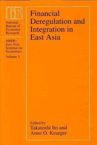 Financial deregulation and integration in East Asia