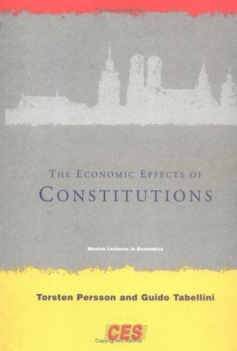The economic effects of constitutions
