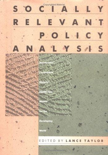 Socially relevant policy analysis