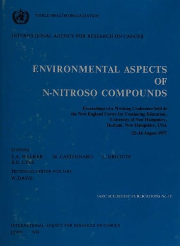 Environmental aspects of N-nitroso compounds