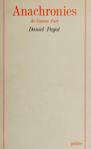 Anachronies de l'œuvre d'art