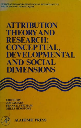Attribution theory and research