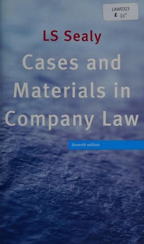 Cases and materials in company law