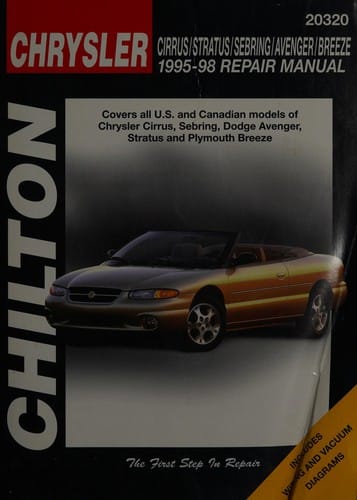 Chilton's Chrysler Cirrus/Stratus/Sebring/Avenger/Breeze 1995-98 repair manual
