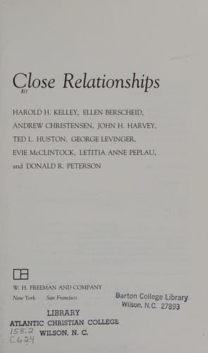Close relationships