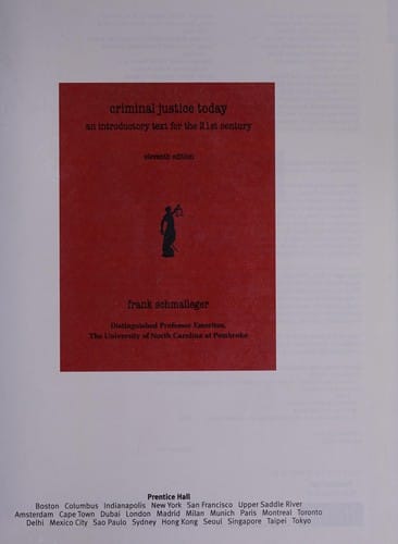 Criminal justice today