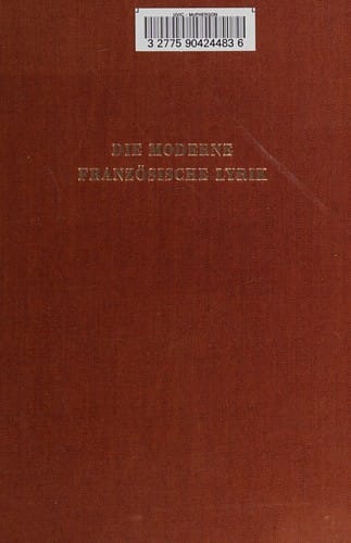 Die Moderne französische Lyrik