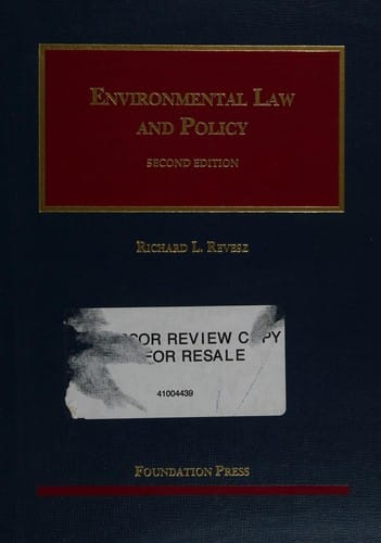 Environmental law and policy