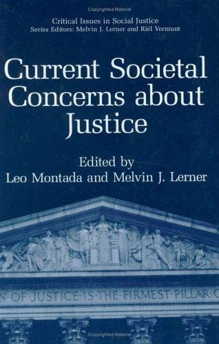 Current societal concerns about justice