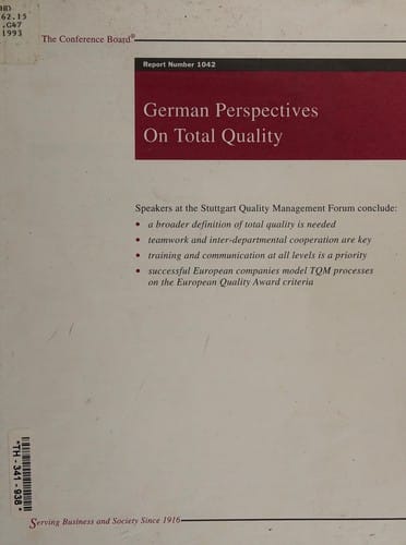 German perspectives on total quality