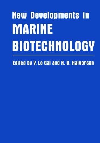 New developments in marine biotechnology