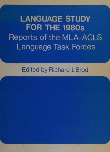 Language study for the 1980's