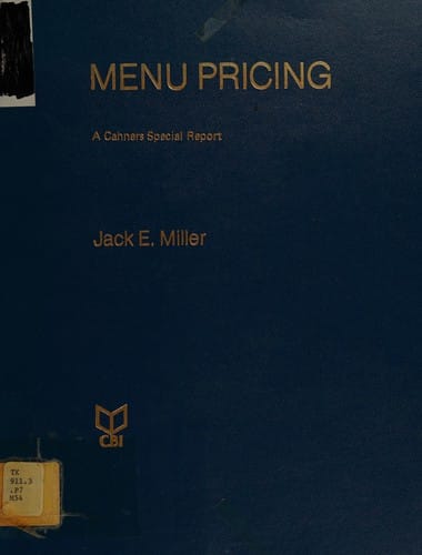 Menu pricing