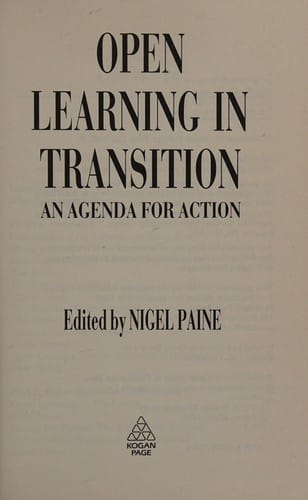 Open learning in transition
