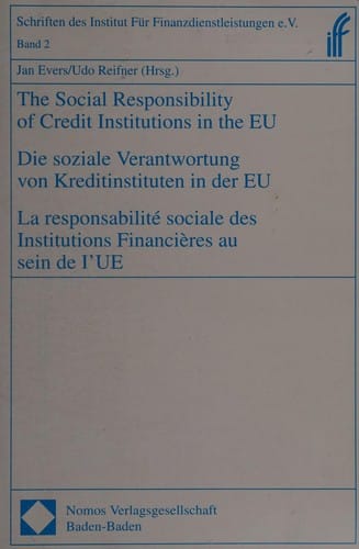 The Social responsibility of credit institutions in the EU