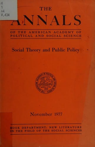 Social theory and public policy