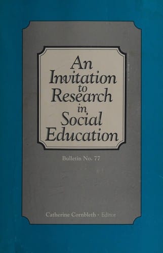 An Invitation to research in social education