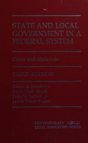 State and local government in a federal system