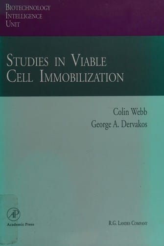Studies in viable cell immobilization