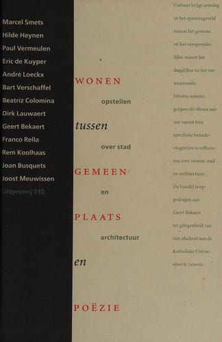 Wonen tussen gemeenplaats en poëzie