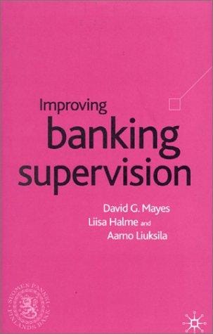 Improving banking supervision