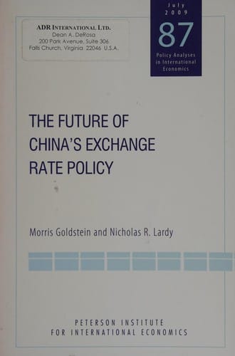 The future of China's exchange rate policy