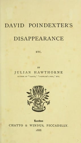 David Poindexter's disappearance, etc.