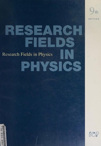 Research fields in physics at United Kingdom and Irish universities