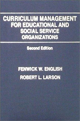 Curriculum management for educational and social service organizations