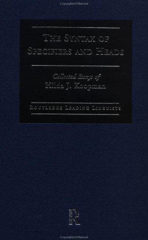 The syntax of specifiers and heads