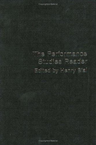 The performance studies reader