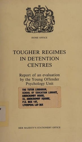 Tougher regimes in detention centres