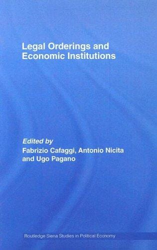 Legal orderings and economic institutions