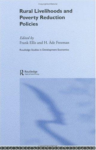 Rural livelihoods and poverty reduction policies