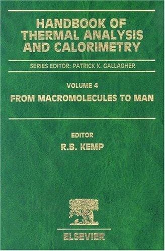 Handbook of thermal analysis and calorimetry