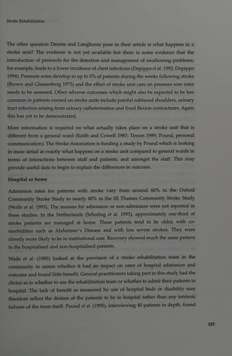 Stroke services & research