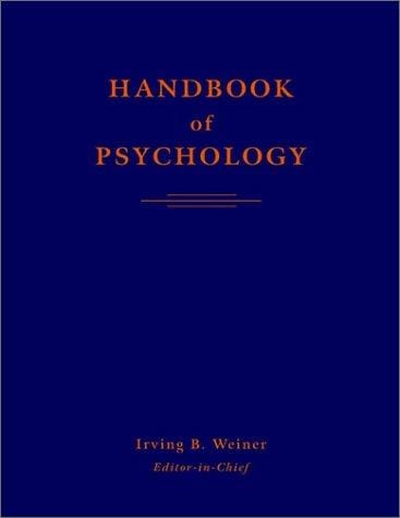 Handbook of psychology
