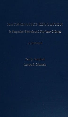 Mathematics education in secondary schools and two-year colleges