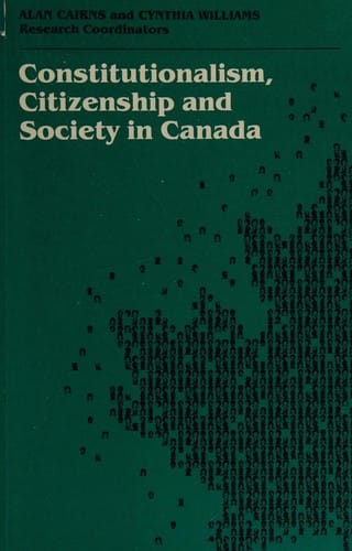 Consititutionalism, Citizenship and Society in Canada