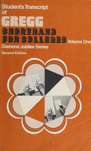 Student's transcript of Gregg shorthand for colleges